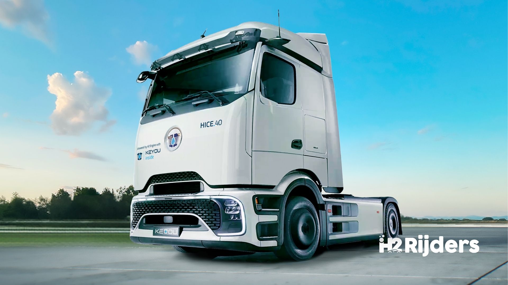 KEYOU en Daimler Truck brengen waterstofverbrandingsmotor naar de markt